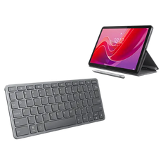 Lenovo Tab M11 4GB 128GB Wifi - Luna Grey + Pen, Folio & Bluetooth Wireless Keyboard MediaTek Helio G88-processor 2,00 GHz , Android 13, 128 GB eMMC