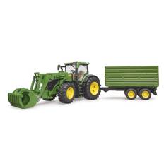 Bruder - John Deere 7R 350 traktor med frontlæsser og tipvogn