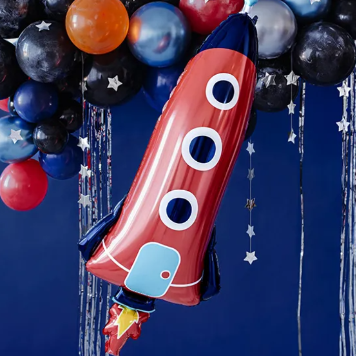 Raket folie ballon 44x115 cm.