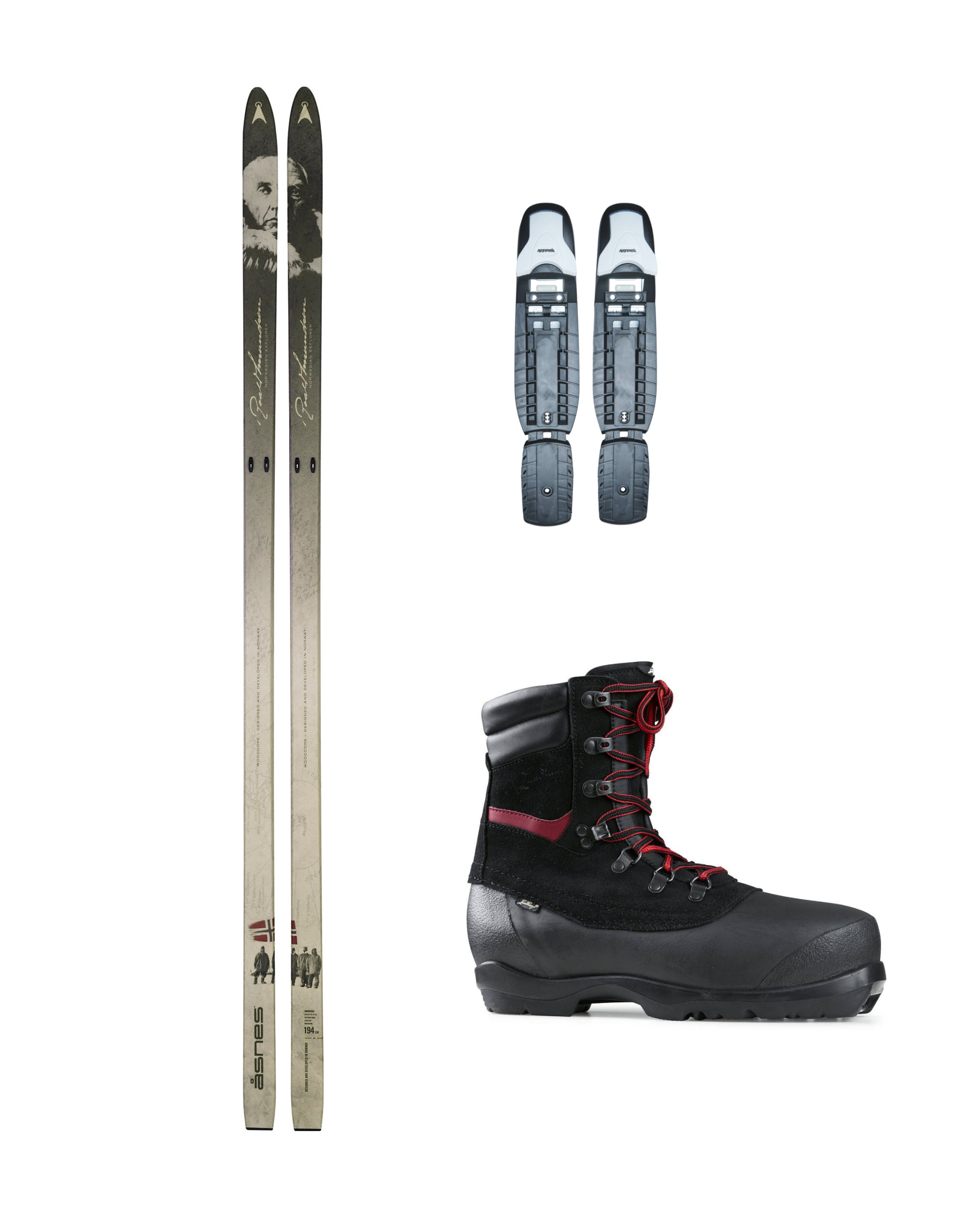 Åsnes PAKET – Amundsen BC Ski med BC-bindning och pjäxor