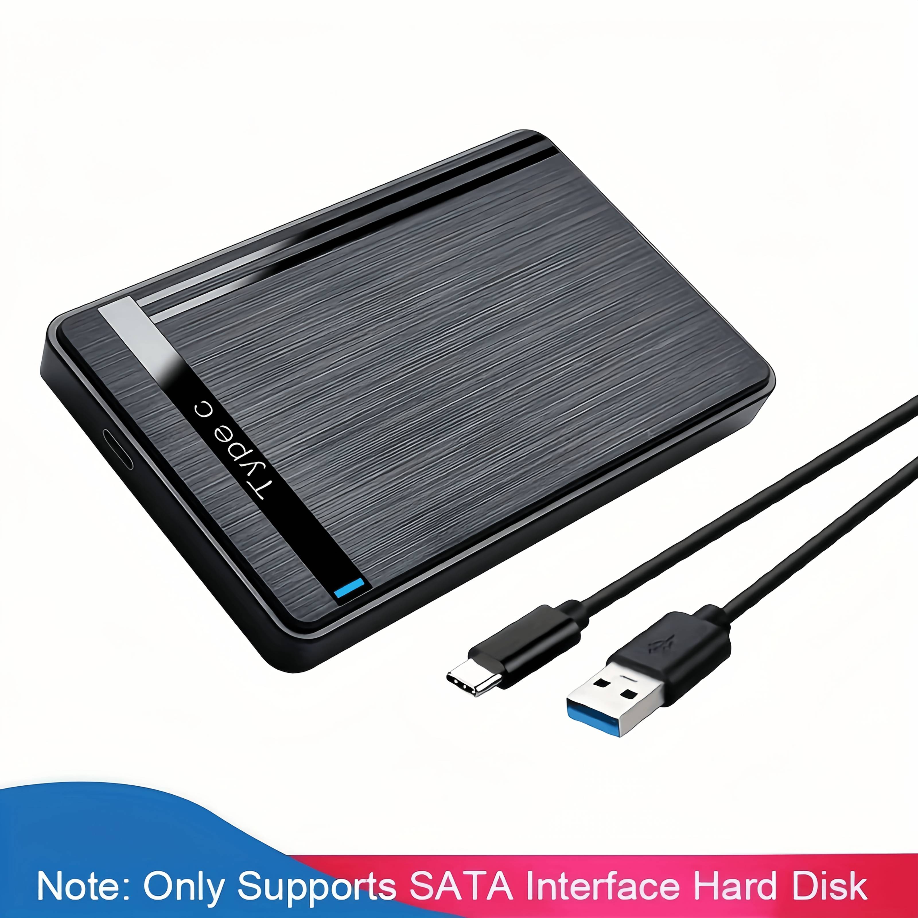 TEMU Xnoik 2.5 Inch Hard Drive Enclosure For Usb-c To Sata Ssd/hdd, 6gbps External Case With Uasp, For Wd/for /for Toshiba, Perfect For Backup And Travel,, Christmas Gift Idea Or Graduation Gift