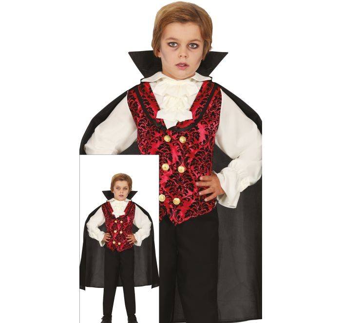 Klassisk Vampyr kostume til drenge - halloween 10-12 år