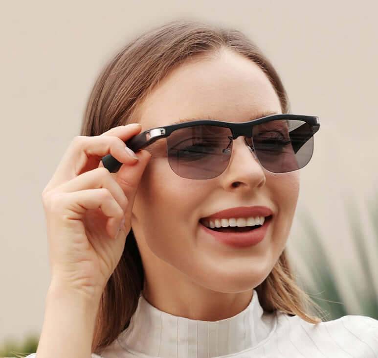 Smart Bluetooth Color Changing Glasses TR90 Half Frame - Glasses frames / USB