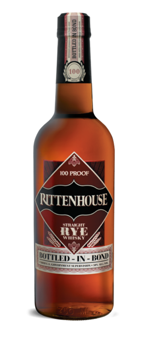 Rittenhouse Straight Rye Whisky Bottled in Bond.
