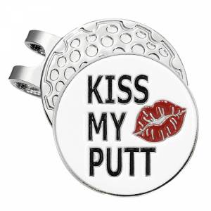 Golfgear Markör med clip Emalj Kiss My Putt