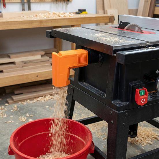 Yousheng Slagtålig Dammadapter, Bordssåg Dammsamlare Adapter för Dewalt DWE7485 DWE7491RS, DIY Damm gul