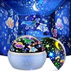 Tesoyzii Dinosaur Toy, Night Light Kids Boys Toys from 2 3 4 5 6 Years Gifts Boys 2-9 Years Led Starry Sky Projector Bedside Lamp Children's Toy