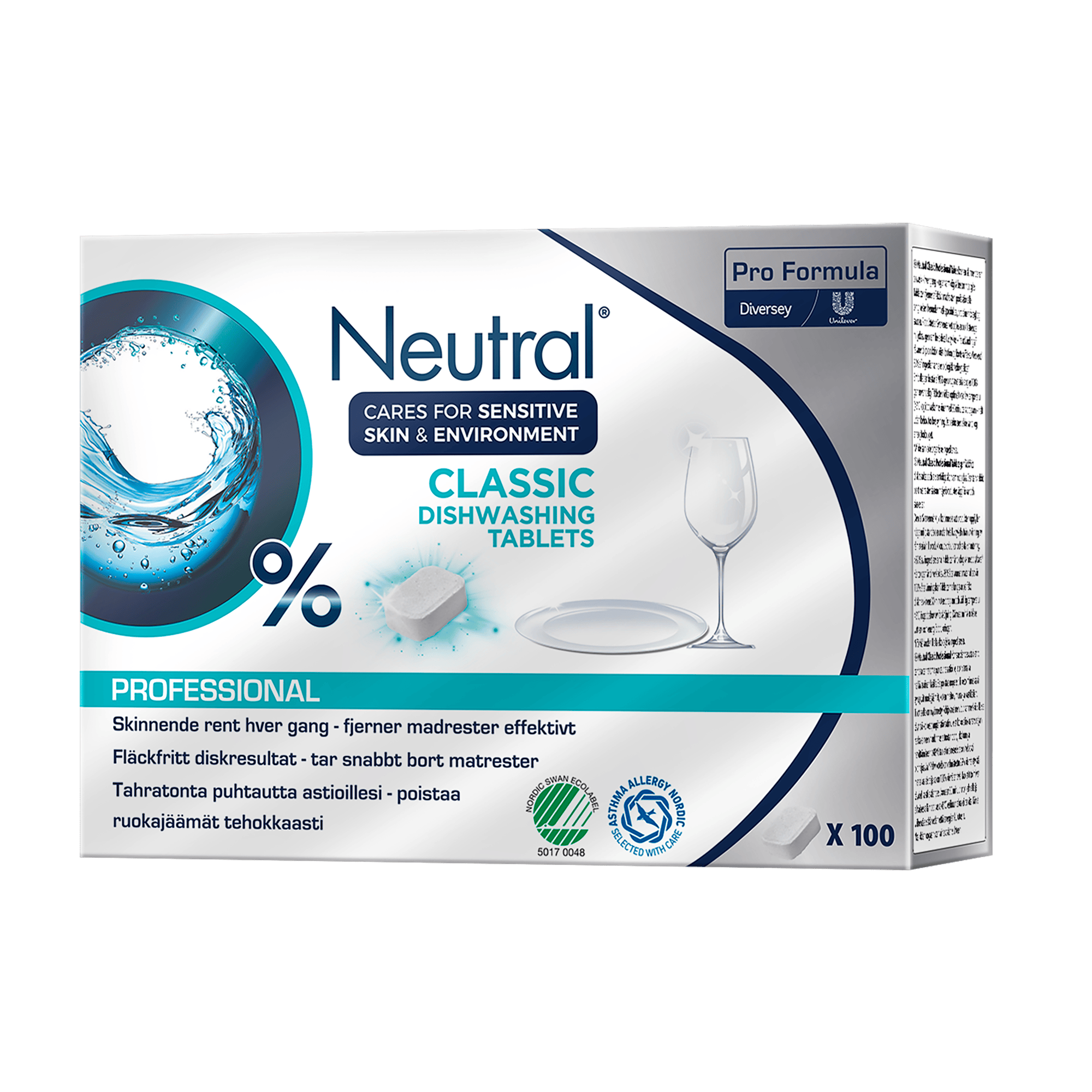 Neutral Professional Dishwasher Tablets 100 st