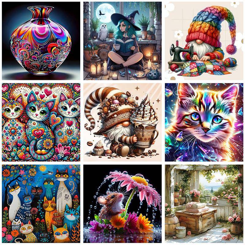 Wall Diamond Art Painting Kits Embroidery Full Crystal Accessories New  Paint New D Diy Diamond Paintings x cm Mosaic