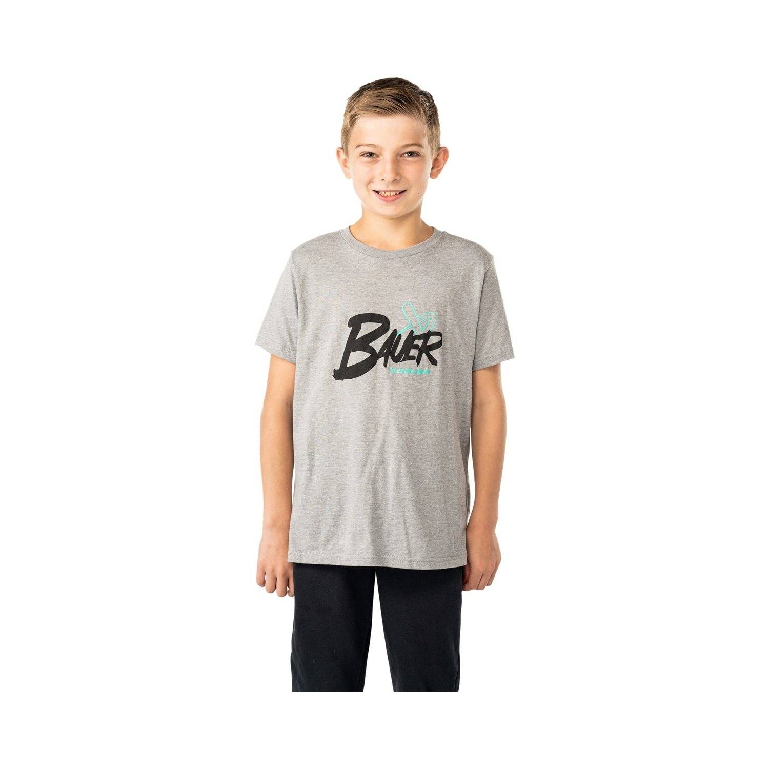 Bauer T-Shirt Graphic Tee Jr Heather Grey - Grå (L)