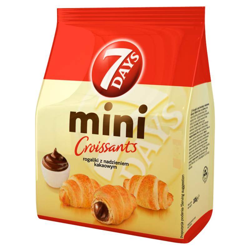 7Days Mini croissanter med kakaofyllning - 185 g