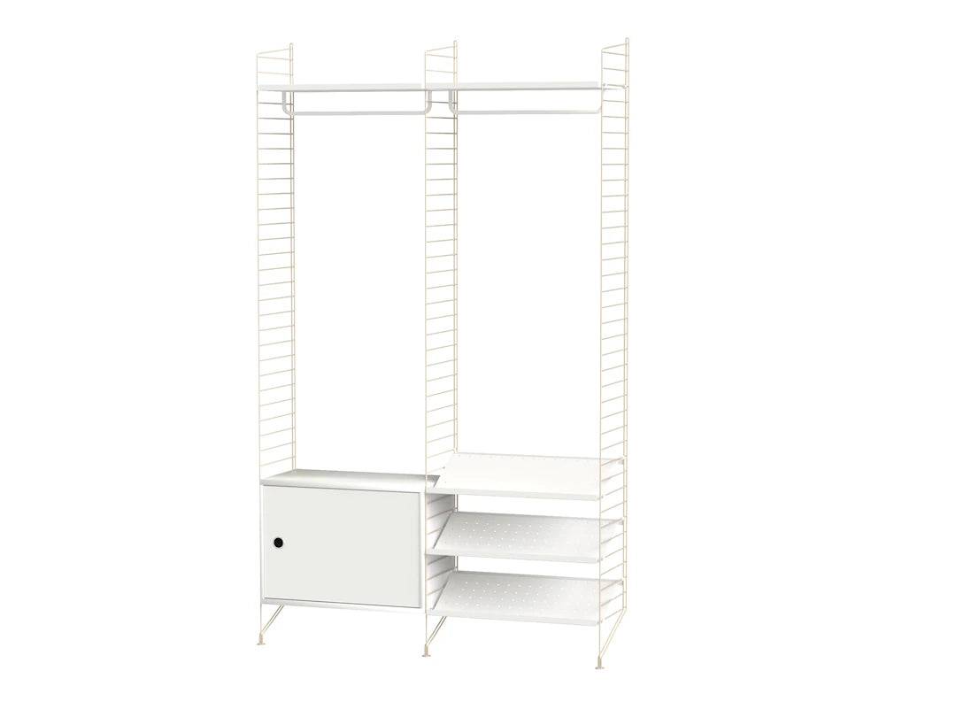 Hallway S, entréreol fra String Furniture Beige - hvid - Jacobsen Plus
