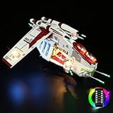 GC Light Kit för Lego Star Wars Republic Gunship 75309 (Lego-set ingår inte) (fjärrkontroll)