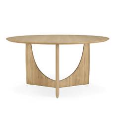 Ethnicraft - Geometric Dining Table - Oak - Round - Spiseborde - Alain Van Havre - Træ farvet - Træ