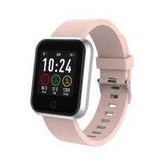 Swiss Go Smartwatch Davos Stål - Rosa Silicone Rem - 36X41Mm Urkasse