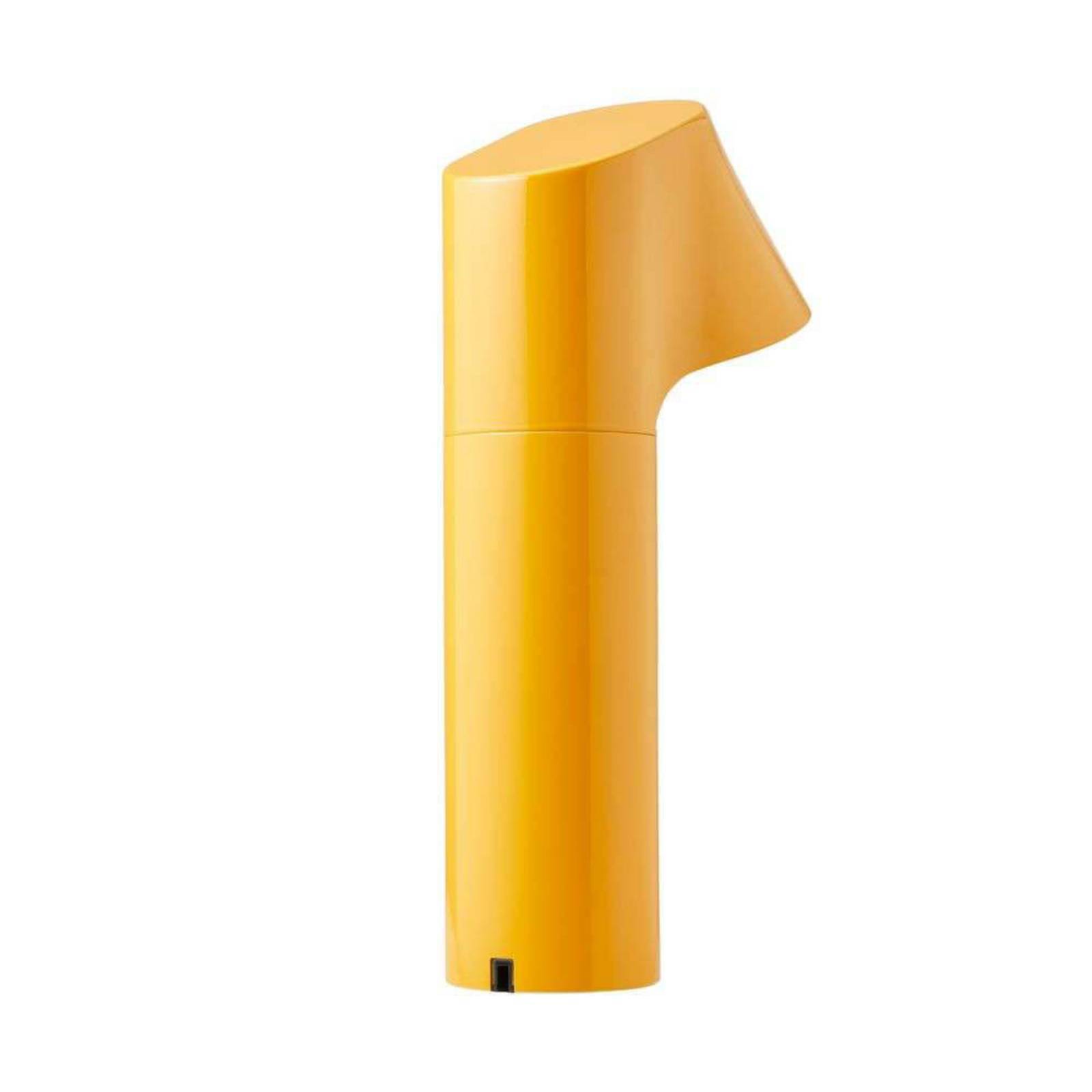 LOOM DESIGN LOOMG LED-batteridriven bordslampa Willow, gul, aluminium, IP54 dimbar, Gul / orange, Aluminium / grå / zink, Modern