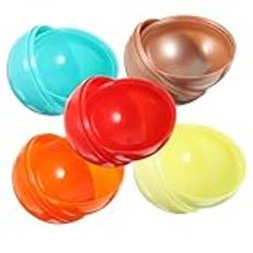 Abaodam 5 St Öppna Bollar Gumballs Maskin Kapslar Varuautomat Kapslar Multi-Purpose Pack Boll Fyllbara Kapslar Tomma Boll Varuautomat Packning Boll Runda Kapslar