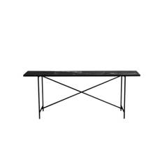 HANDVÄRK Furniture Console Black Frame Black Marble