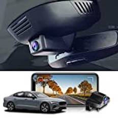 Fitcamx Front 2160P+ Rear 1080P Bilkamera bil Dubbel Lämplig för 2023-2025 Volvo S60 och V60 B5 B6 T5 T8, OEM 4K Dash Cam UHD Video WiFi, Mörkerseende, G-Sensor, WDR, Lätt att använda, 128GB kort