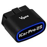 Vgate iCar Pro 2S OBD2 Bluetooth Adapter Kontrollera motorfordon Kodläsare Diagnostik Scanner Verktyg för iOS&Android och Windows Gjord för Elektriska (EV) och hybridfordon