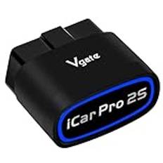 vLinker iCar Pro 2S OBD2 Bluetooth Adapter Kontrollera motorfordon Kodläsare Diagnostik Scanner Verktyg för iOS&Android och Windows Gjord för Elektriska (EV) och hybridfordon