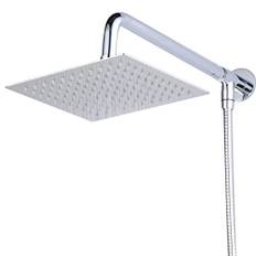 Hiendure® 30 cm kvadrat lyxig regndusch infällda duschmunstycken rostfritt stål duschhuvud spegeleffekt högglans