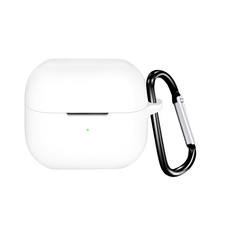 LindeCovers Samsung Galaxy Buds3/3 Pro - Silikone Cover 5 White Silikonemateriale: Godt greb og beskyttelse mod ridser og stød Skræddersyet pasform: Designet til Galaxy Buds3/3 Pro med præcis pasform Tykkelse: 2 mm Tilbehør: Karabinhage.