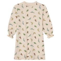 Buddy & Hope GOTS Emma Nattlinne Dinosaurs One Size  Vit Djur 98/104 cm  kvinna