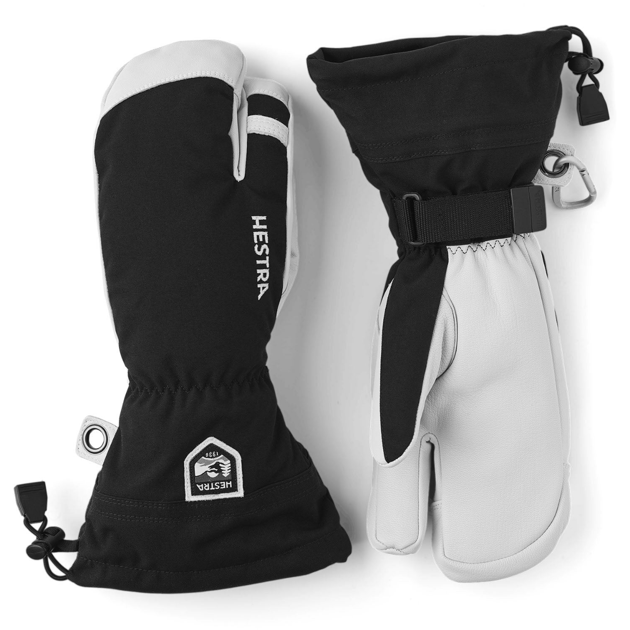 Hestra - Army Leather Heli skihandsker - Herre  - 11  - Sort