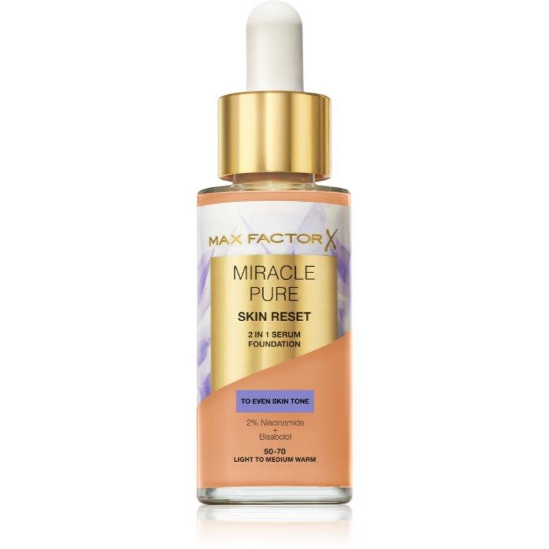 Max Factor Miracle Pure Skin Reset plejende foundation Skygge 50-70 Light to Medium Warm 30 ml - 30 ml