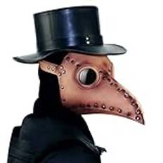 HINGTAT Plague Doctor Mask Halloween Fågelnäbbar Steampunk Kostym för vuxna barn Plague Doctor Props Cosplay Kostym