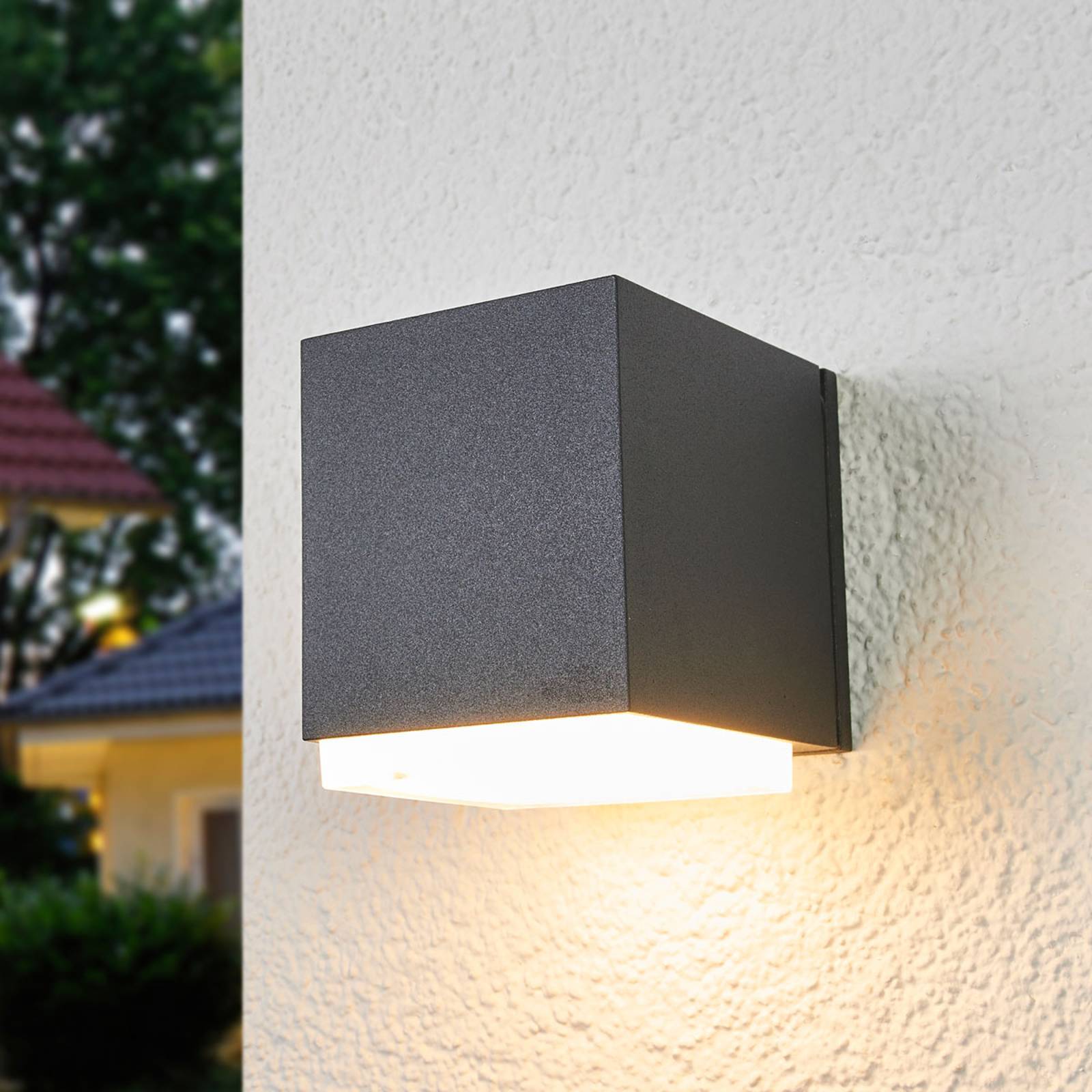 BEGA LED utomhus vägglampa 33405K3, Aluminium / grå / zink, Aluminium / grå / zink, Modern, LED-vägglampa utomhus