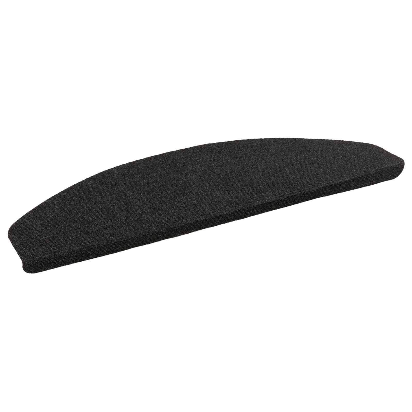 Selvklæbende Trappemåtter 15 pcs Antracit 80 x 28 x 3,5 cm