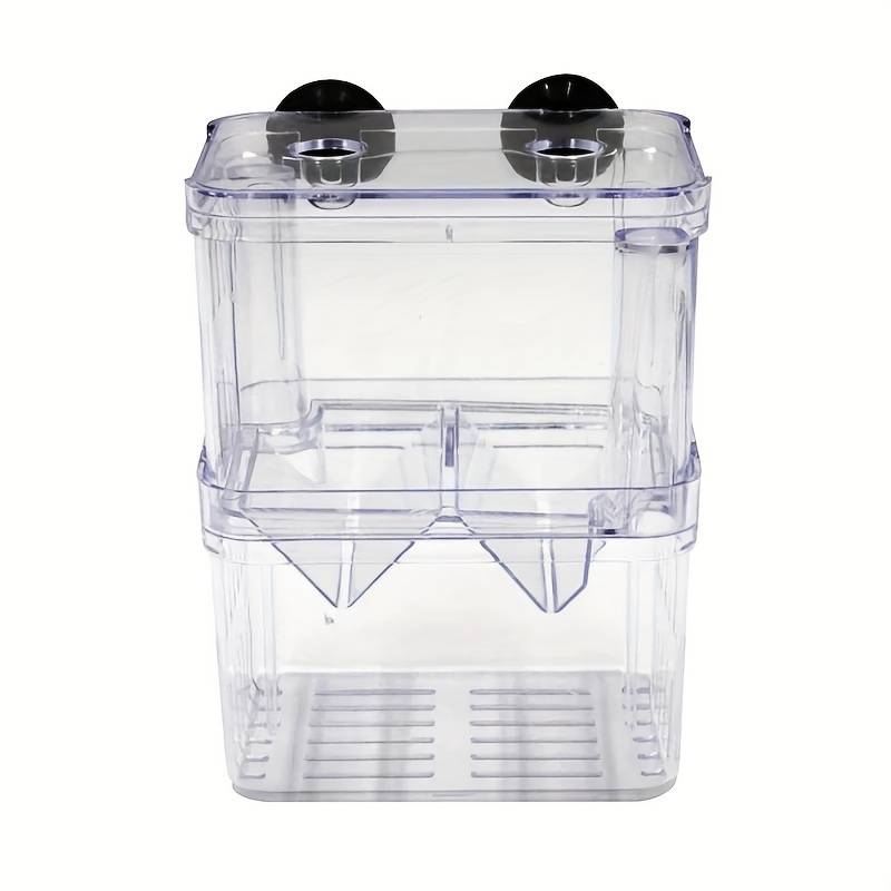TEMU Multifunctional Acrylic Fish Breeding Isolation Box Aquarium Incubator Holder Fish Breeding Box Fish Accessories