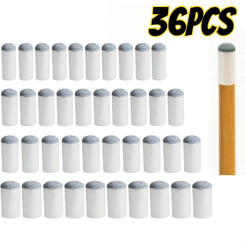 36-pack Billiard Cue Tip Replacement Set, Slip-on Tips, 4 Sizes: 9mm/10mm/12mm/13mm, 9pcs Per Size