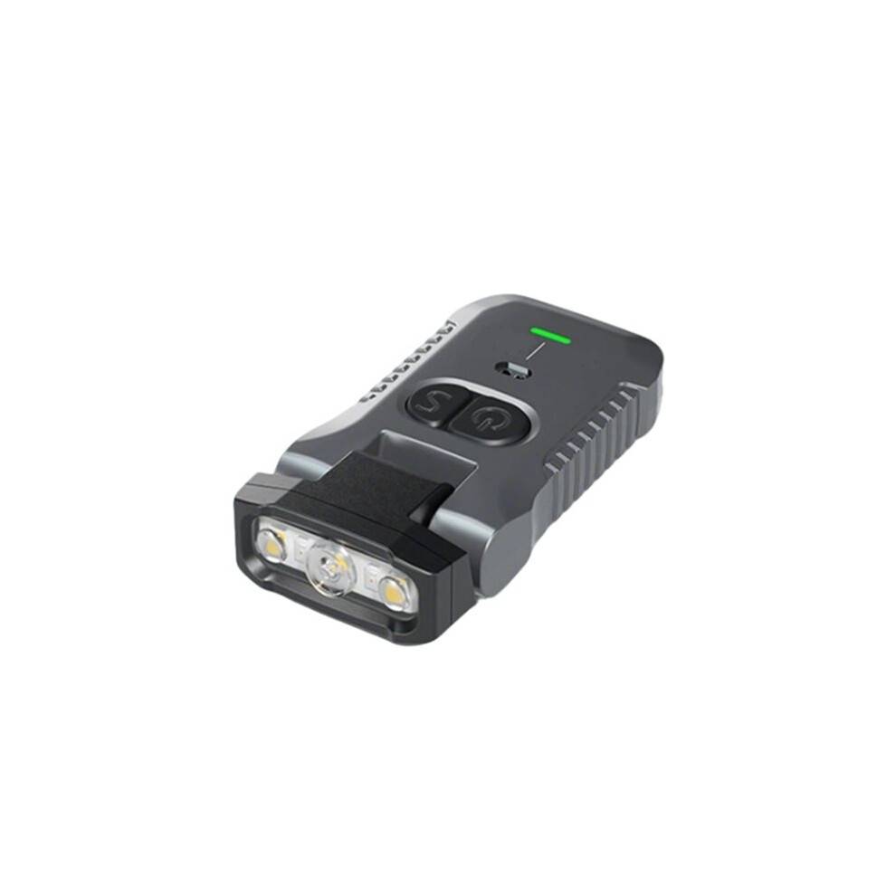 Fiskestrålkastare 1300mah Sensorpannlampa USB C Uppladdningsbar Ficklampa Kraftfull LED-Lampa med Infraröd Strömbrytare