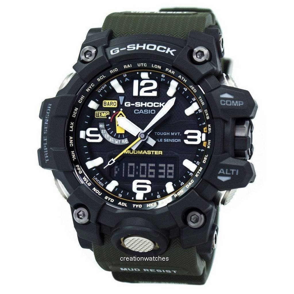 Casio G-Shock Mudmaster Triple Sensor Atomic GWG-1000-1A3 GWG1000-1A3 Herrklocka