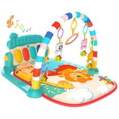 Baby Gym Spela mattor Musikaliskt aktivitetscenter Piano Gym Tummy Time Vadderad matta för nyfödda småbarn