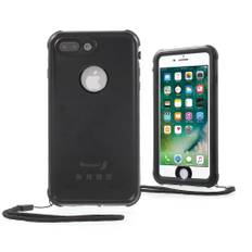 Redpepper vandtæt etui med strop til iPhone 7 Plus / 8 Plus - Sort