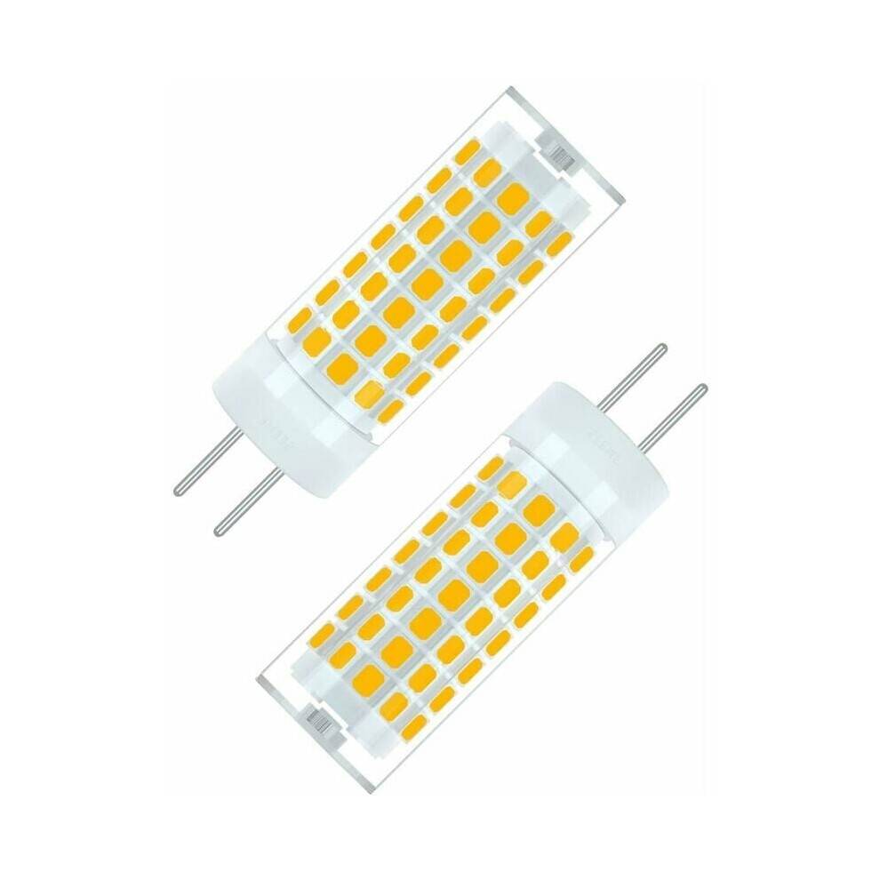 Højtydende G6.35 LED-lys, energibesparende lavt strømforbrug 6W dæmpbar 3000K varm hvid til bordlamper og udstillingslamper, 2-pak