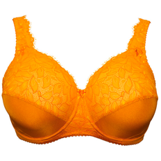 Plaisir Beate Plain BH med bøjle, orange, Størrelse: 85D, Dame