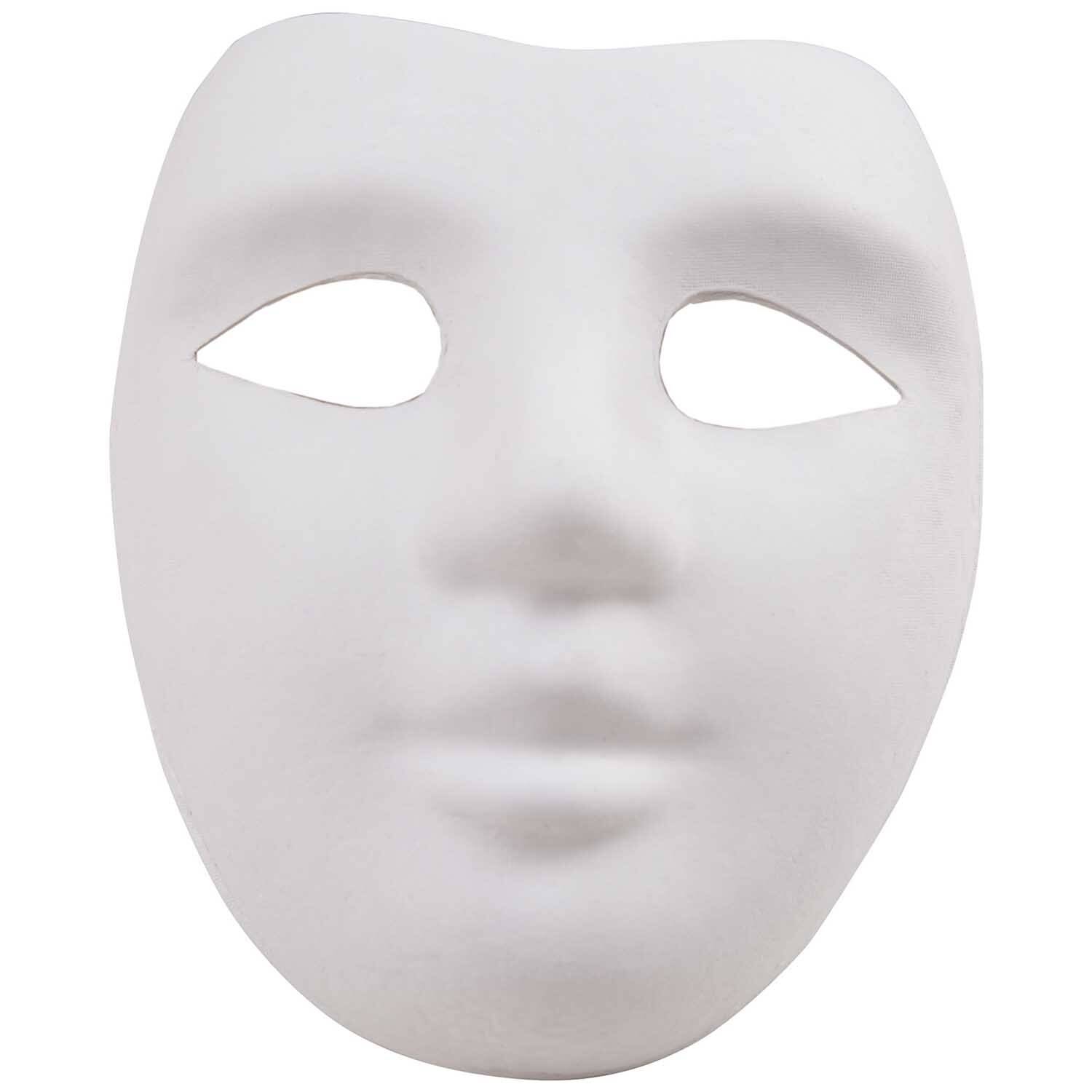 Rico Design Maske Gesicht weiß 18x22cm