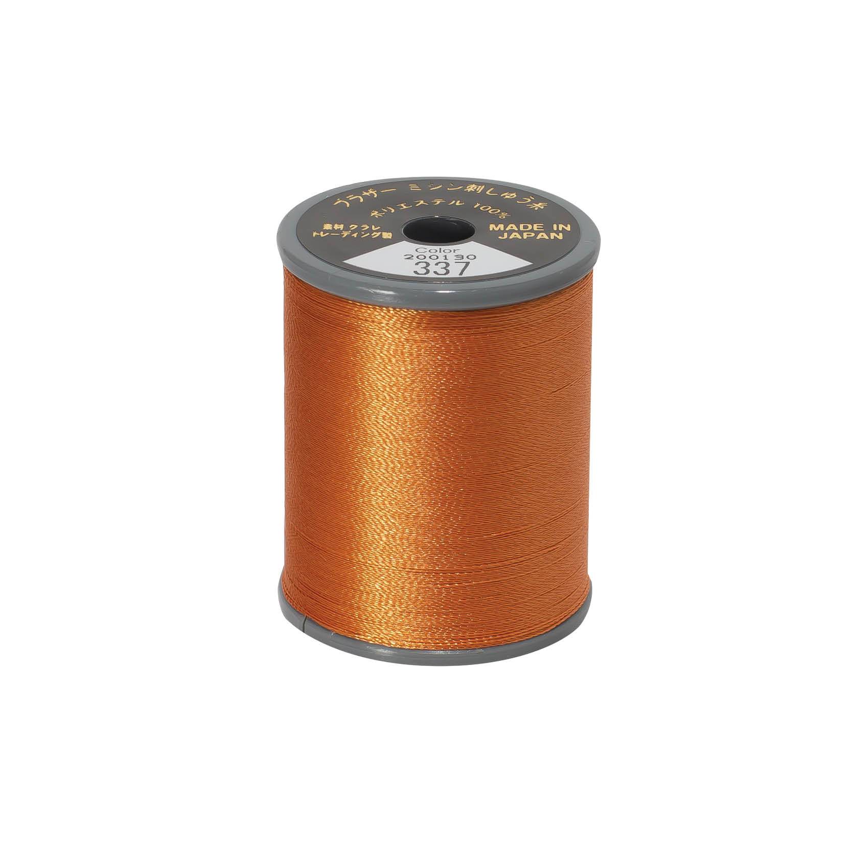 Brother satin-finish broderitråd - 337 Kobberfarvet