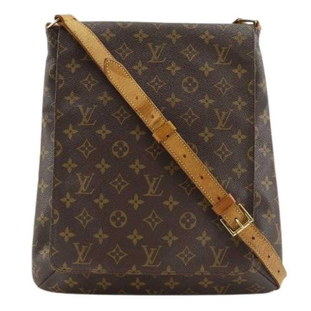 Louis Vuitton Vintage Pre-owned Musette Monogram Skuldertaske - Vintage - Dame - Brun - ONE SIZE - Uld