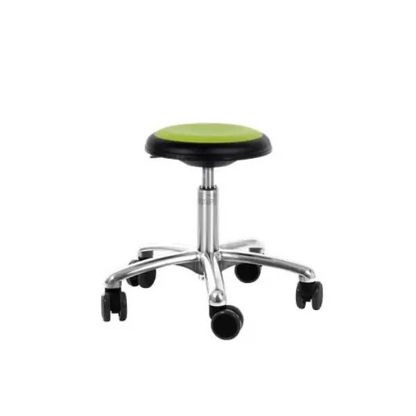 Behandlerstol Klinik u/ryglæn - Siddehøjde 37 - 47 cm., Gul - Behandlerstole - Genito behandlerstole - Wellnessudstyr.dk.