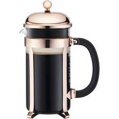 Bodum Chambord Stempelkande 1 l. Kobber Str H: 25,5, B: 16,2, D: 11,4 cm. - Stempelkander Glas hos Magasin