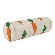 WDdZzyy Tecknad orange morot stöd kudde säng med avtagbart tvättbart överdrag stöd kudde spa för knä ben hals sömn
