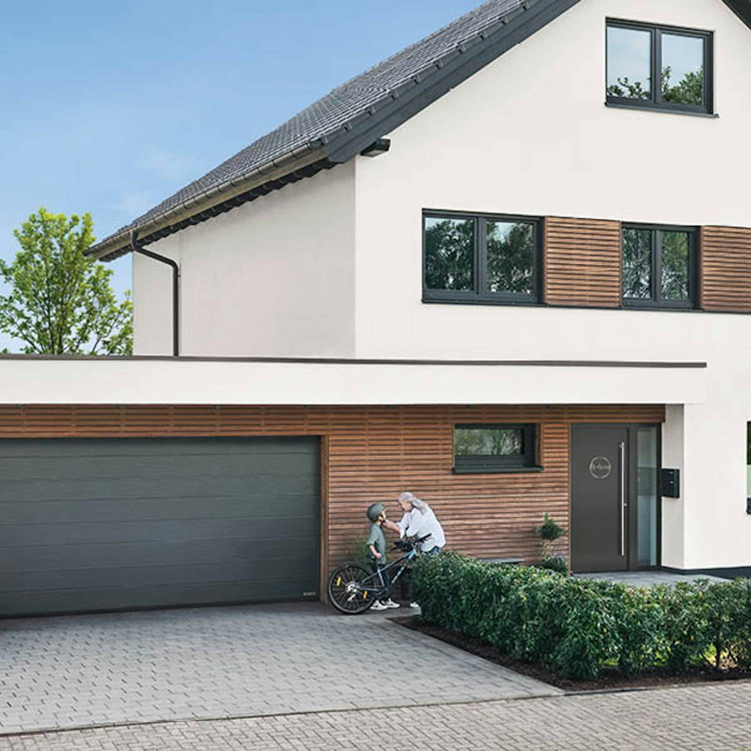 Garageportspaket Hörmann Årets Port 2026 Inklusive Motor Bredd: 2500mm x Höjd: 2000 mm Färg: Svart