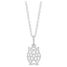 Frk. Lisberg, Accessoarer, Dam, M, Owlecklace Silver - gray (M)