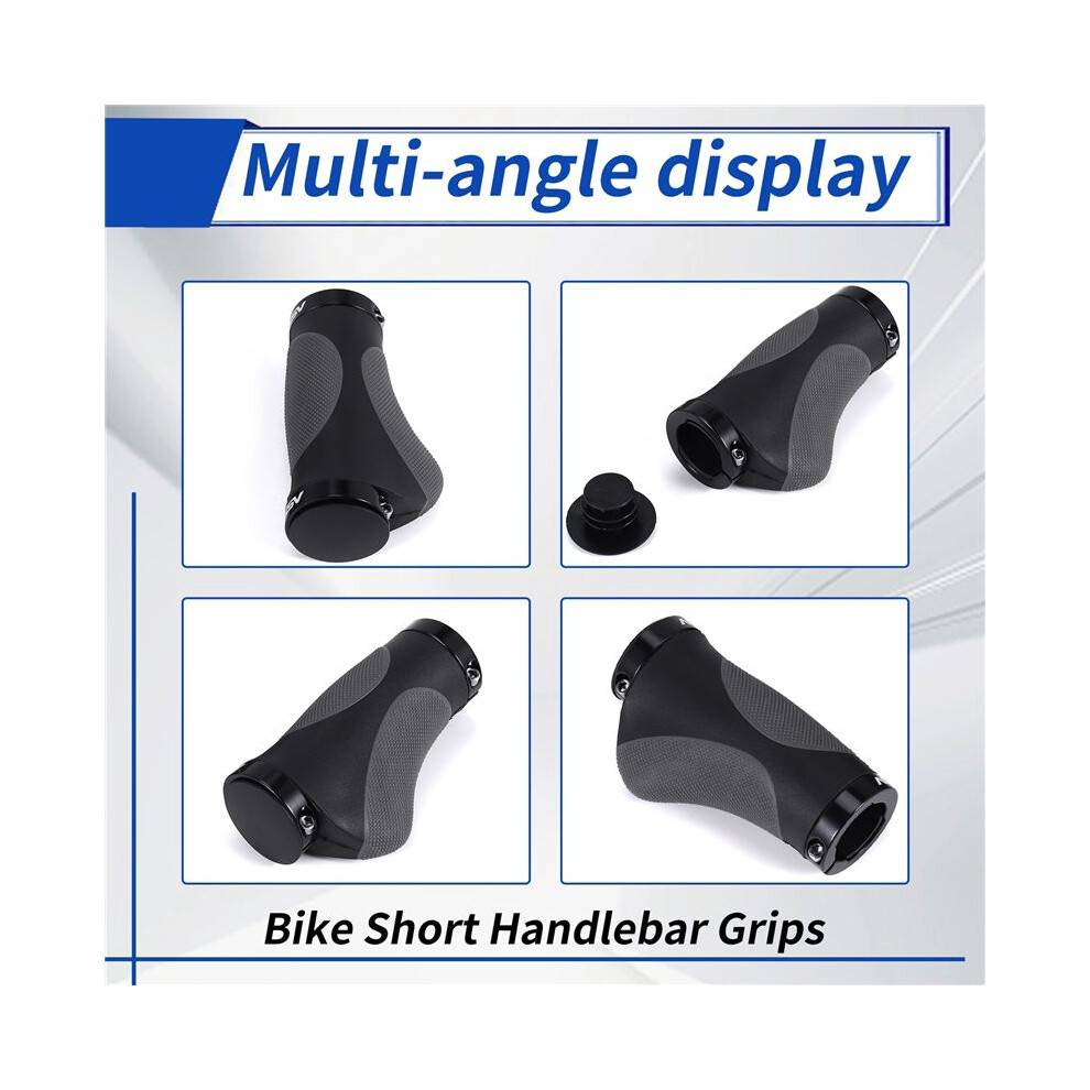 ASTRO Bike Handlebar Grips Ergonomic Bicycle Handlebar Grips 22.2MM Bike Short Handlebar Grips for MTB BMX